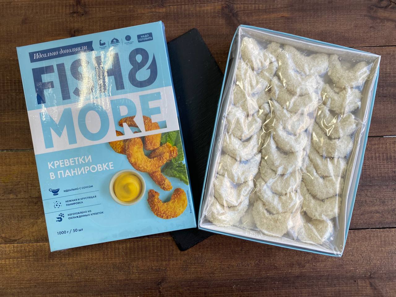 Креветки в панировке Fish & More 0,5 кг Казань