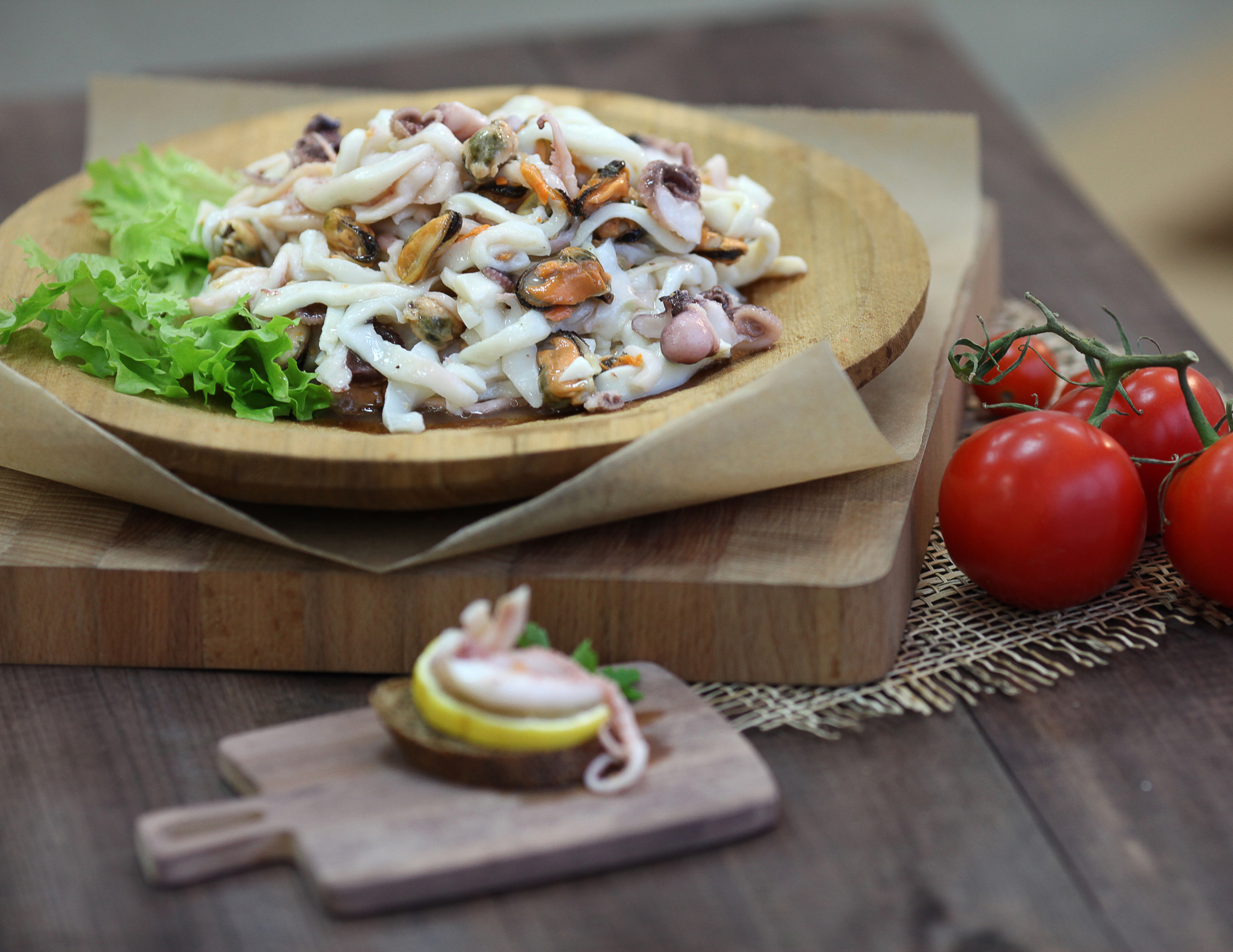 Морской коктейль маринованный в масле Казань